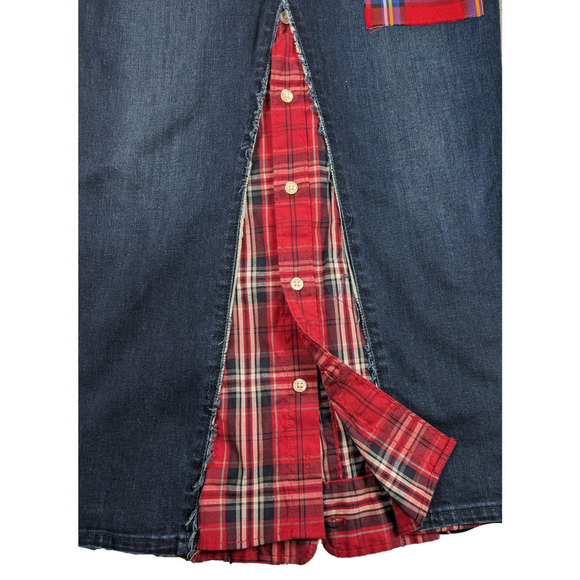 Refreshed - Ann Taylor Jeans Maxi Skirt size 14 - Picture 4 of 4